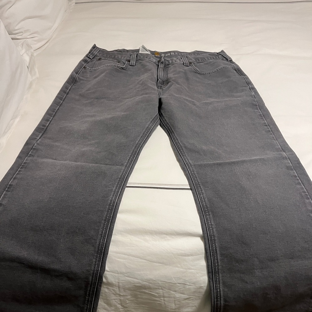 Carhartt Men's Charcoal Straight Jeans